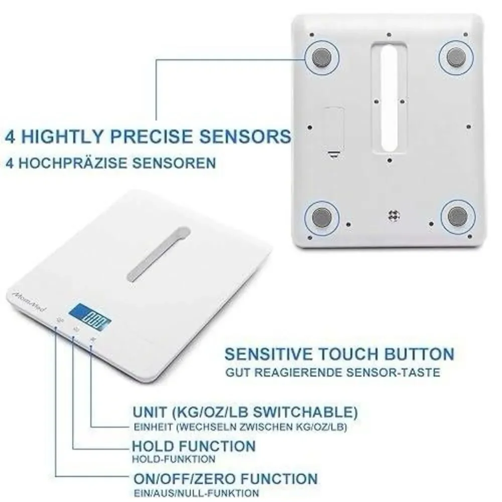 MomMed Baby Infant Newborn Weight Height Length Scale Multi-Function Pet Digital